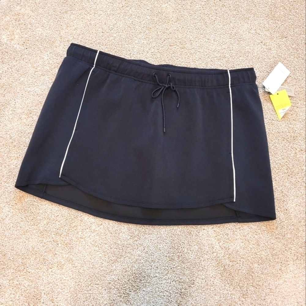 NWT All In Motion Women's Black Skort Mini Skirt Size XXL - Picture 2 of 7